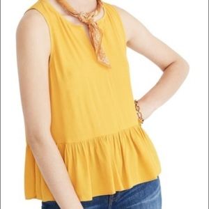 Madewell peplum tank
